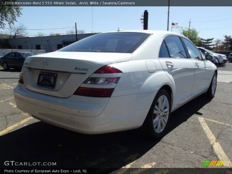 Arctic White / Savanna/Cashmere 2009 Mercedes-Benz S 550 4Matic Sedan