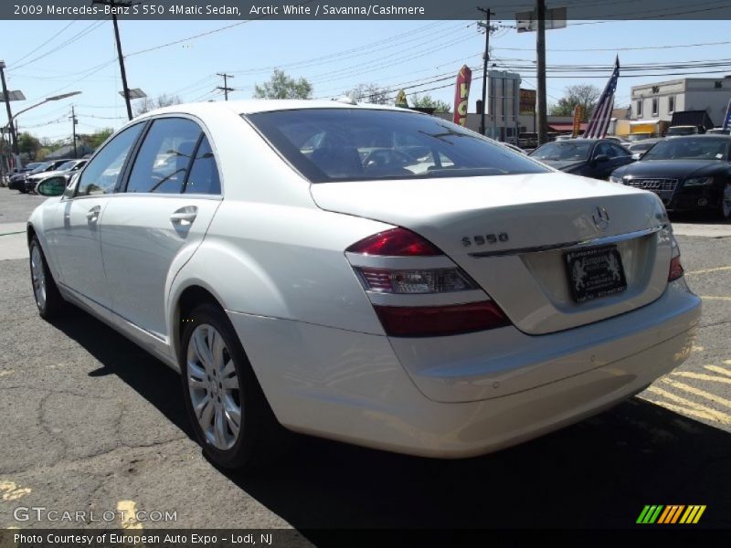 Arctic White / Savanna/Cashmere 2009 Mercedes-Benz S 550 4Matic Sedan