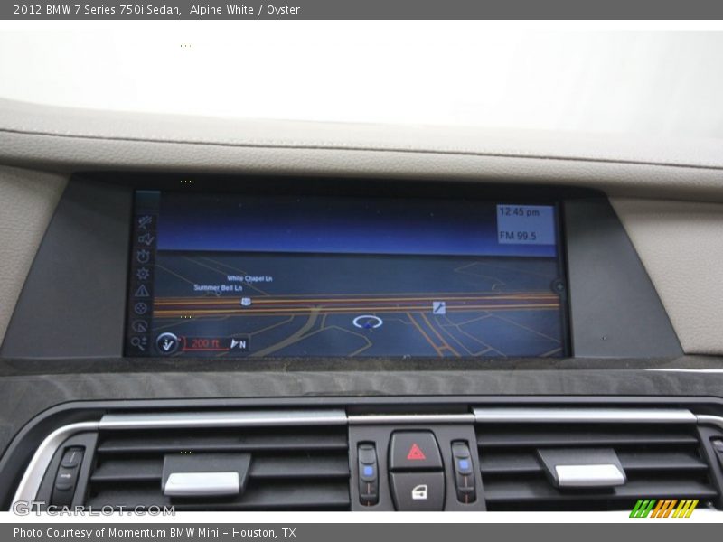 Alpine White / Oyster 2012 BMW 7 Series 750i Sedan