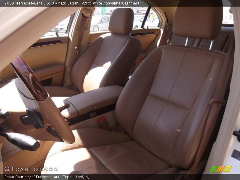 Arctic White / Savanna/Cashmere 2009 Mercedes-Benz S 550 4Matic Sedan