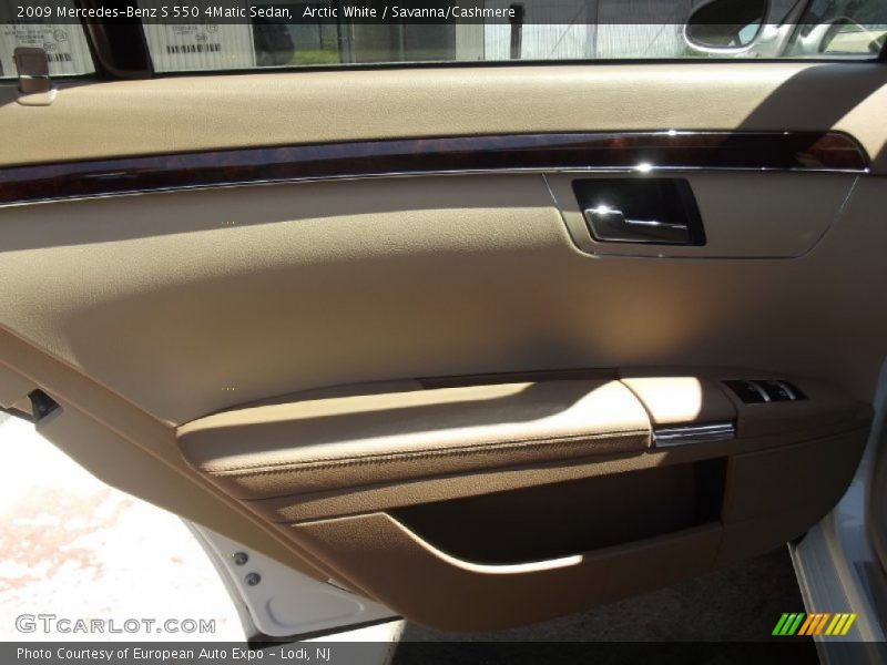 Arctic White / Savanna/Cashmere 2009 Mercedes-Benz S 550 4Matic Sedan