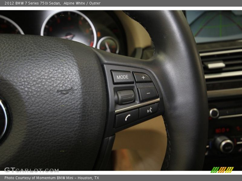 Alpine White / Oyster 2012 BMW 7 Series 750i Sedan