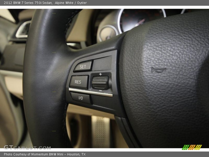 Alpine White / Oyster 2012 BMW 7 Series 750i Sedan