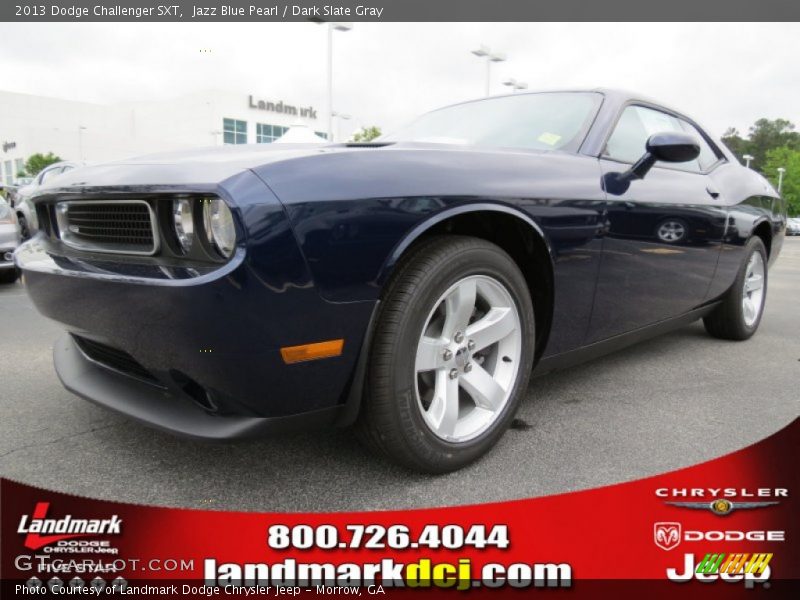 Jazz Blue Pearl / Dark Slate Gray 2013 Dodge Challenger SXT