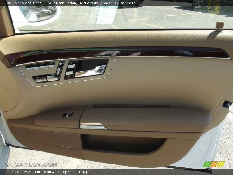 Arctic White / Savanna/Cashmere 2009 Mercedes-Benz S 550 4Matic Sedan