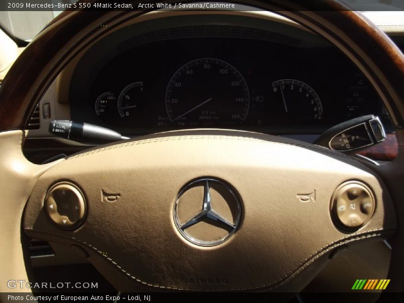 Arctic White / Savanna/Cashmere 2009 Mercedes-Benz S 550 4Matic Sedan
