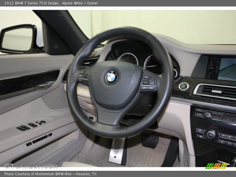 Alpine White / Oyster 2012 BMW 7 Series 750i Sedan