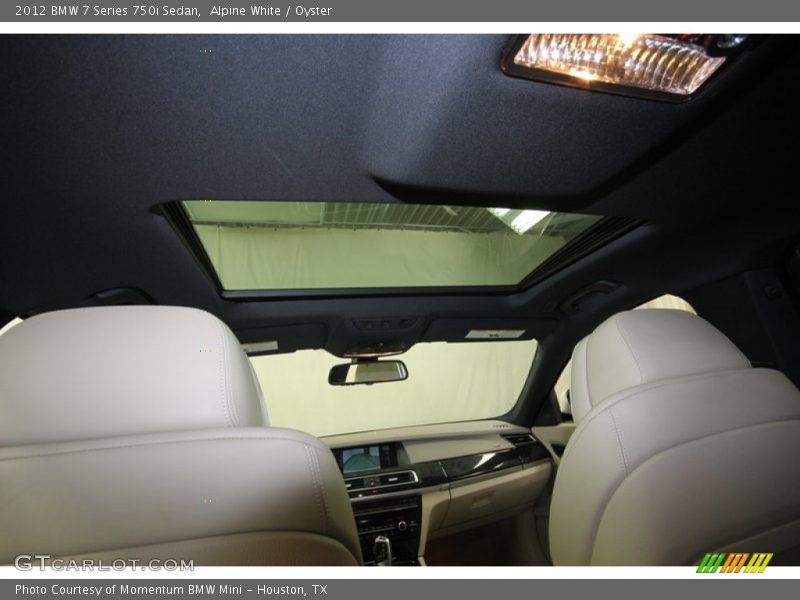 Alpine White / Oyster 2012 BMW 7 Series 750i Sedan