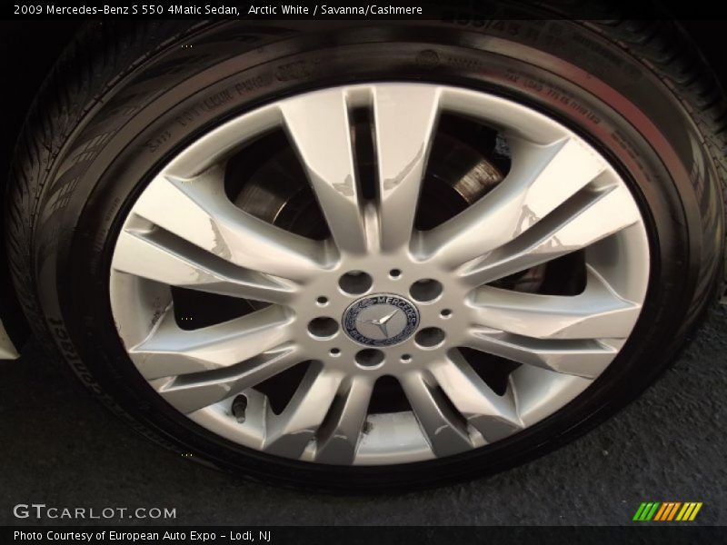 Arctic White / Savanna/Cashmere 2009 Mercedes-Benz S 550 4Matic Sedan