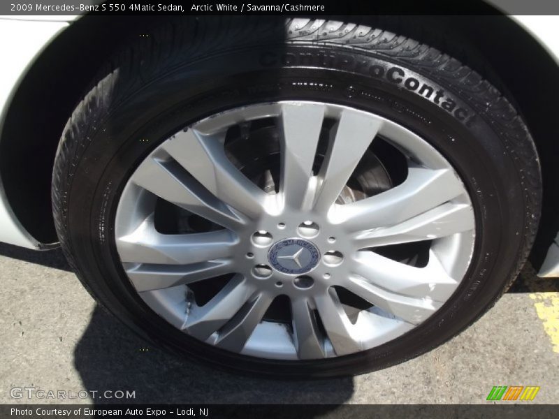 Arctic White / Savanna/Cashmere 2009 Mercedes-Benz S 550 4Matic Sedan