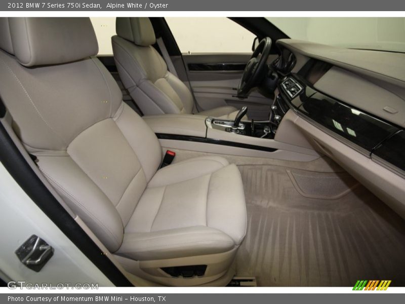 Alpine White / Oyster 2012 BMW 7 Series 750i Sedan