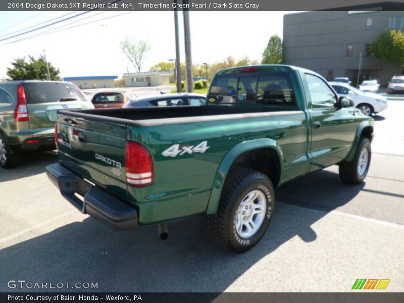 Timberline Green Pearl / Dark Slate Gray 2004 Dodge Dakota SXT Regular Cab 4x4