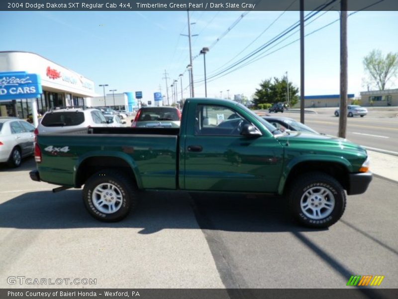 Timberline Green Pearl / Dark Slate Gray 2004 Dodge Dakota SXT Regular Cab 4x4