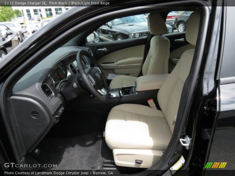 Pitch Black / Black/Light Frost Beige 2013 Dodge Charger SE