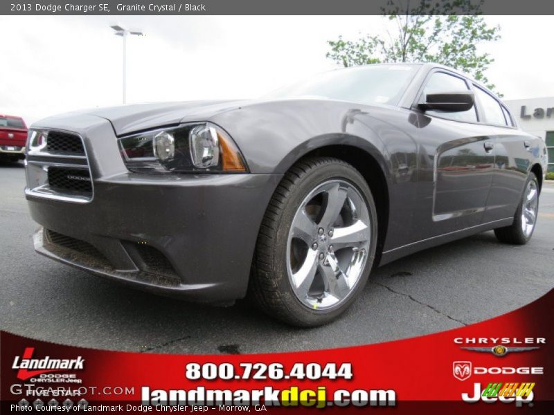Granite Crystal / Black 2013 Dodge Charger SE