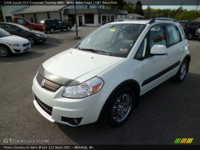 White Water Pearl / SWT Black/Red 2008 Suzuki SX4 Crossover Touring AWD