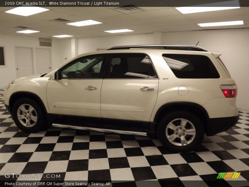 White Diamond Tricoat / Light Titanium 2009 GMC Acadia SLT