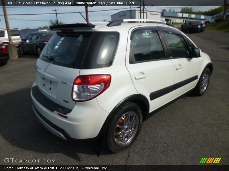 White Water Pearl / SWT Black/Red 2008 Suzuki SX4 Crossover Touring AWD