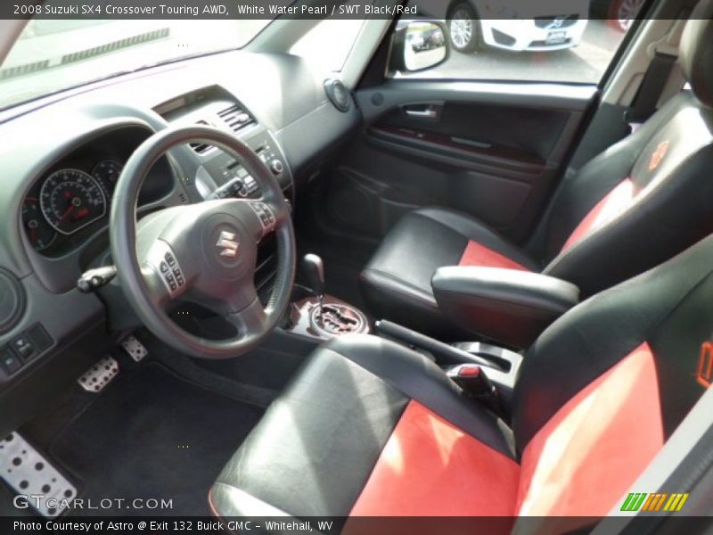 White Water Pearl / SWT Black/Red 2008 Suzuki SX4 Crossover Touring AWD