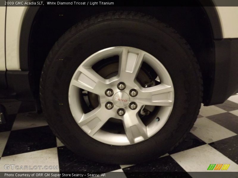 White Diamond Tricoat / Light Titanium 2009 GMC Acadia SLT