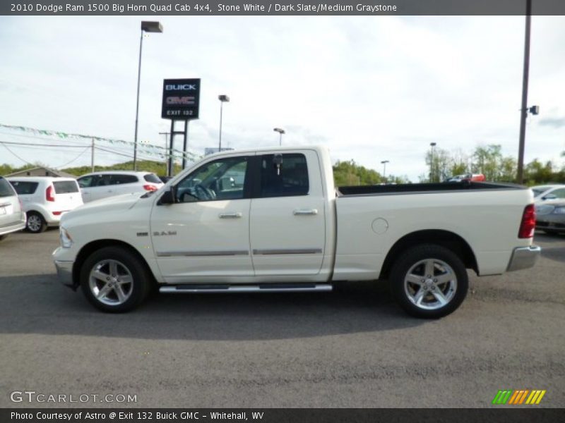 Stone White / Dark Slate/Medium Graystone 2010 Dodge Ram 1500 Big Horn Quad Cab 4x4