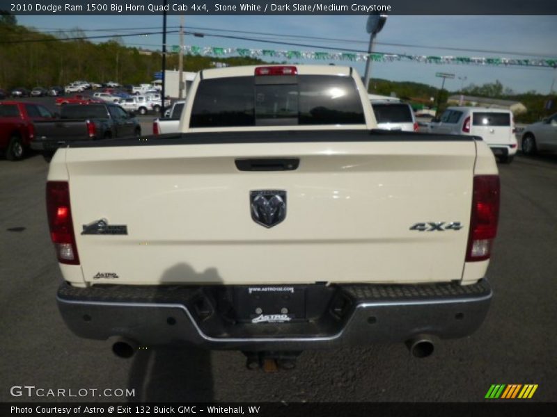 Stone White / Dark Slate/Medium Graystone 2010 Dodge Ram 1500 Big Horn Quad Cab 4x4
