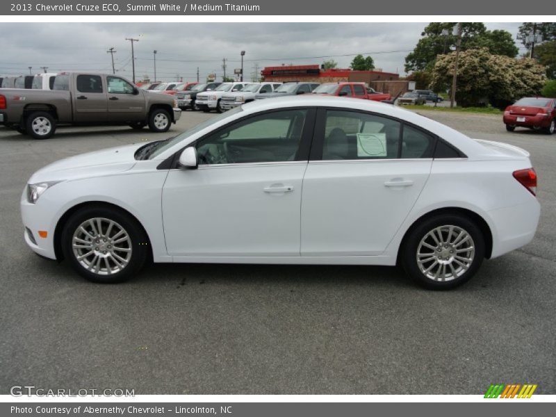 Summit White / Medium Titanium 2013 Chevrolet Cruze ECO