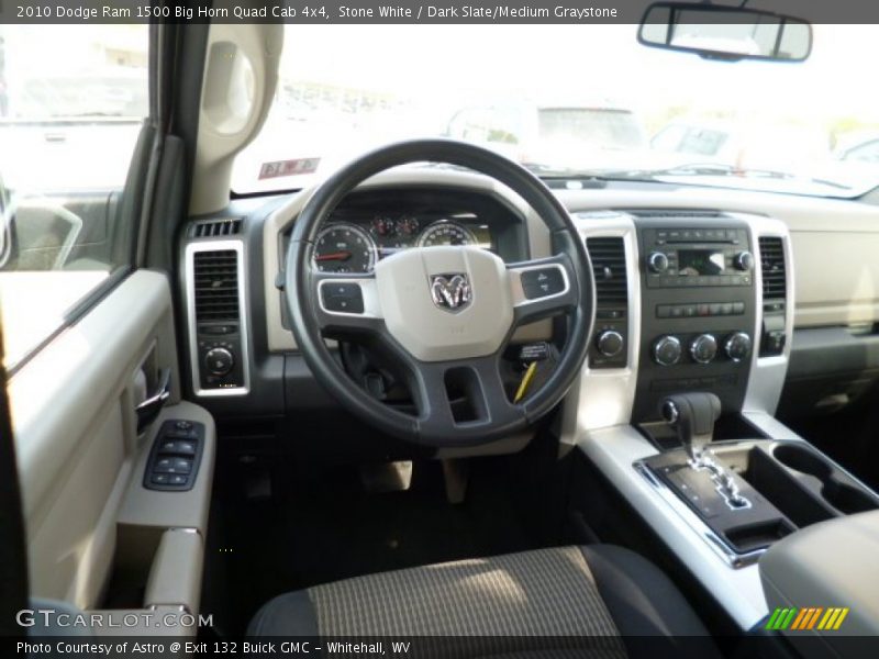 Stone White / Dark Slate/Medium Graystone 2010 Dodge Ram 1500 Big Horn Quad Cab 4x4
