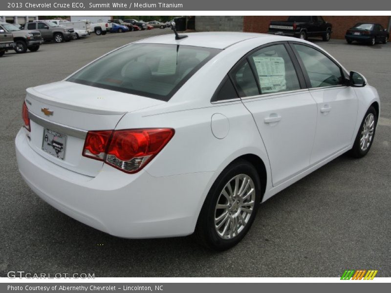 Summit White / Medium Titanium 2013 Chevrolet Cruze ECO