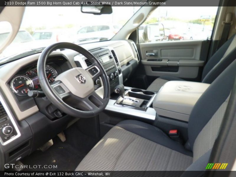 Stone White / Dark Slate/Medium Graystone 2010 Dodge Ram 1500 Big Horn Quad Cab 4x4