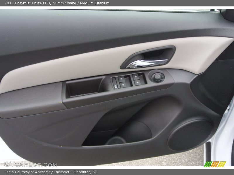 Summit White / Medium Titanium 2013 Chevrolet Cruze ECO