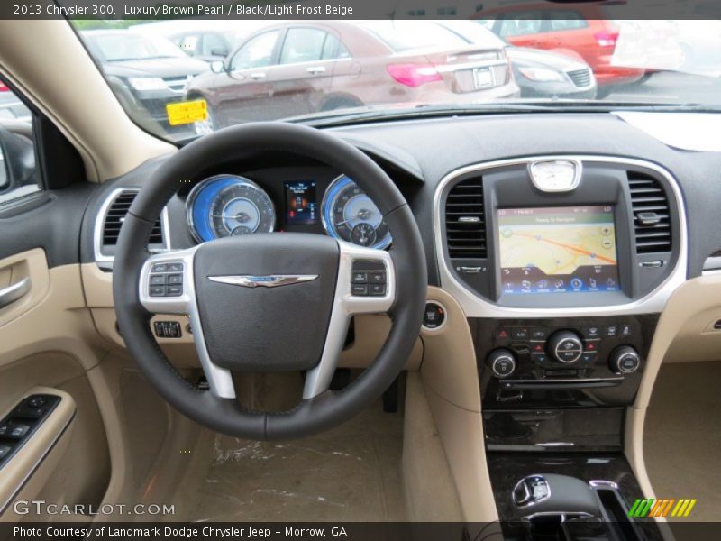 Luxury Brown Pearl / Black/Light Frost Beige 2013 Chrysler 300