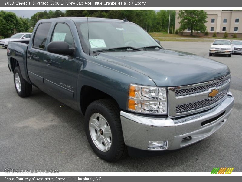 Blue Granite Metallic / Ebony 2013 Chevrolet Silverado 1500 LT Crew Cab 4x4