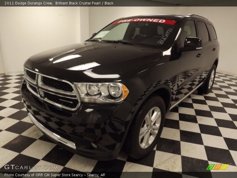 Brilliant Black Crystal Pearl / Black 2011 Dodge Durango Crew