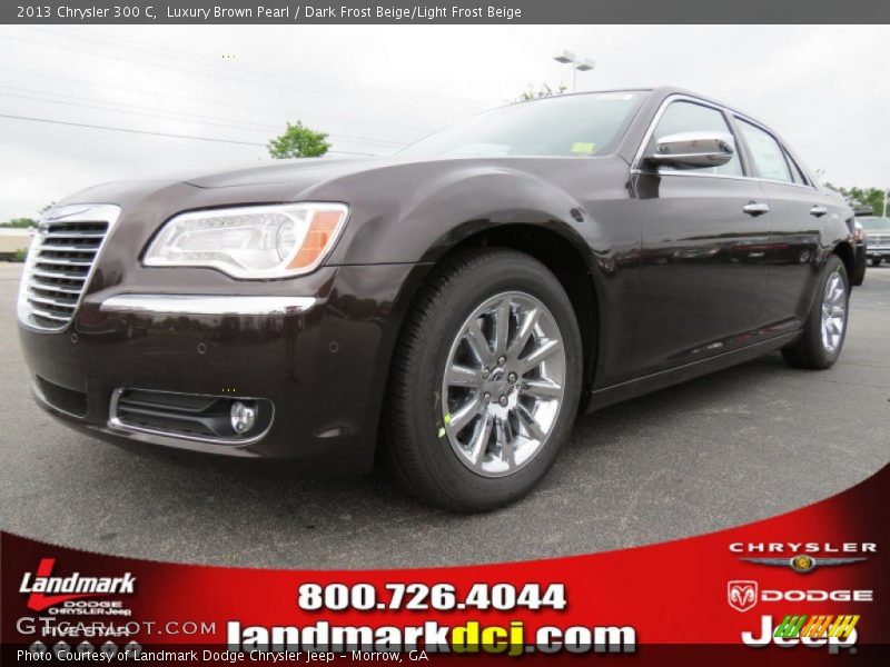 Luxury Brown Pearl / Dark Frost Beige/Light Frost Beige 2013 Chrysler 300 C