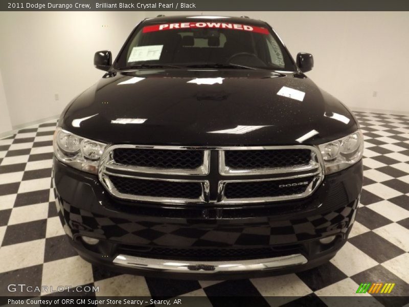 Brilliant Black Crystal Pearl / Black 2011 Dodge Durango Crew