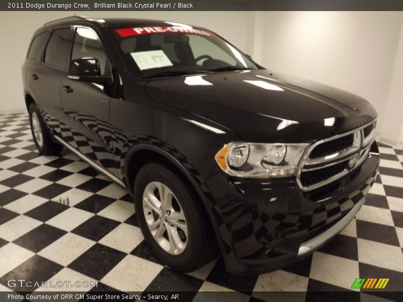 Brilliant Black Crystal Pearl / Black 2011 Dodge Durango Crew
