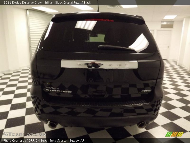 Brilliant Black Crystal Pearl / Black 2011 Dodge Durango Crew