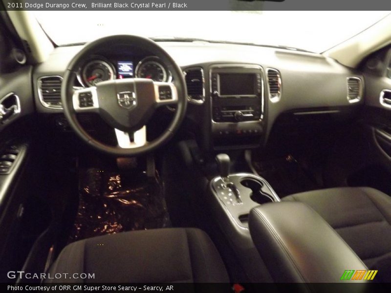 Brilliant Black Crystal Pearl / Black 2011 Dodge Durango Crew