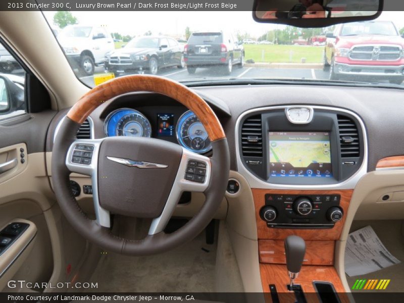 Luxury Brown Pearl / Dark Frost Beige/Light Frost Beige 2013 Chrysler 300 C