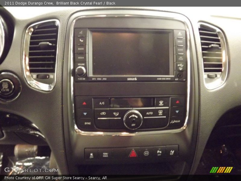 Brilliant Black Crystal Pearl / Black 2011 Dodge Durango Crew