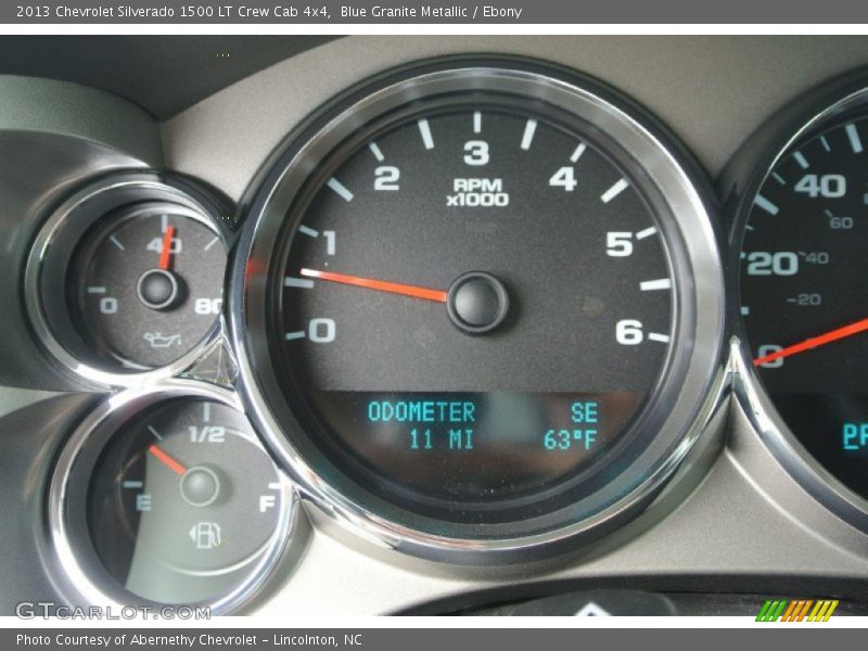 Blue Granite Metallic / Ebony 2013 Chevrolet Silverado 1500 LT Crew Cab 4x4