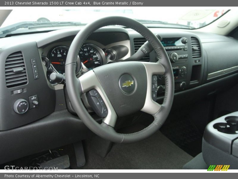Blue Granite Metallic / Ebony 2013 Chevrolet Silverado 1500 LT Crew Cab 4x4