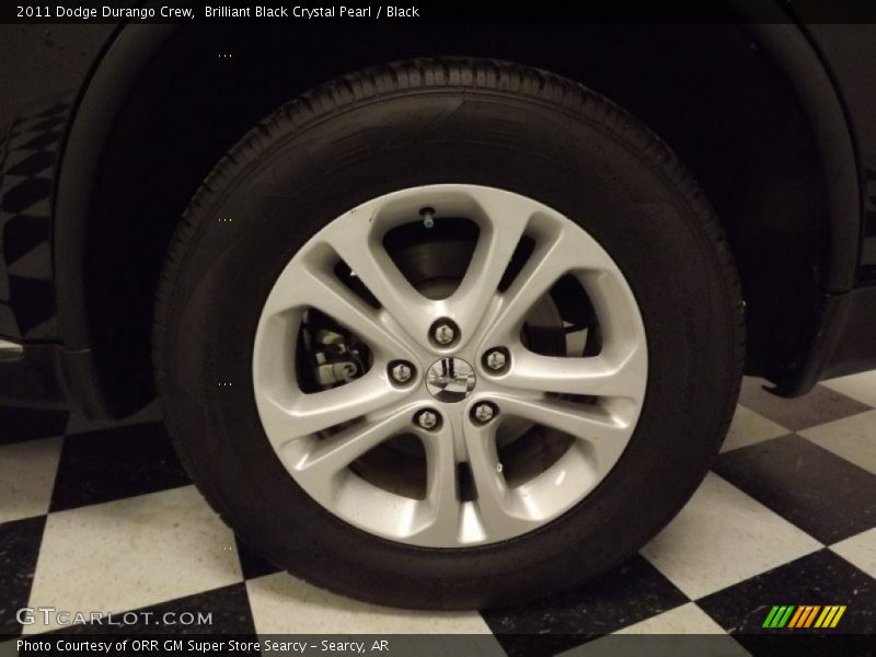Brilliant Black Crystal Pearl / Black 2011 Dodge Durango Crew