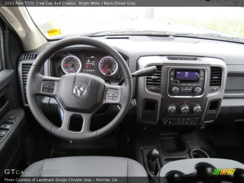 Bright White / Black/Diesel Gray 2013 Ram 5500 Crew Cab 4x4 Chassis