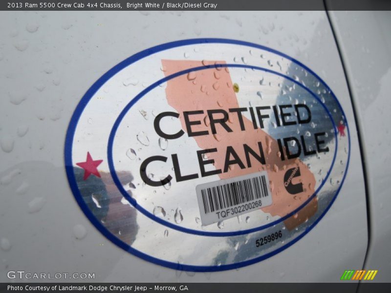 Bright White / Black/Diesel Gray 2013 Ram 5500 Crew Cab 4x4 Chassis