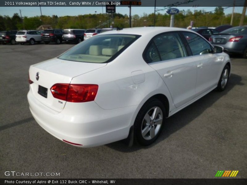 Candy White / Cornsilk Beige 2011 Volkswagen Jetta TDI Sedan