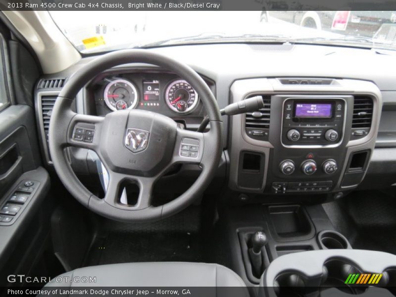 Bright White / Black/Diesel Gray 2013 Ram 4500 Crew Cab 4x4 Chassis