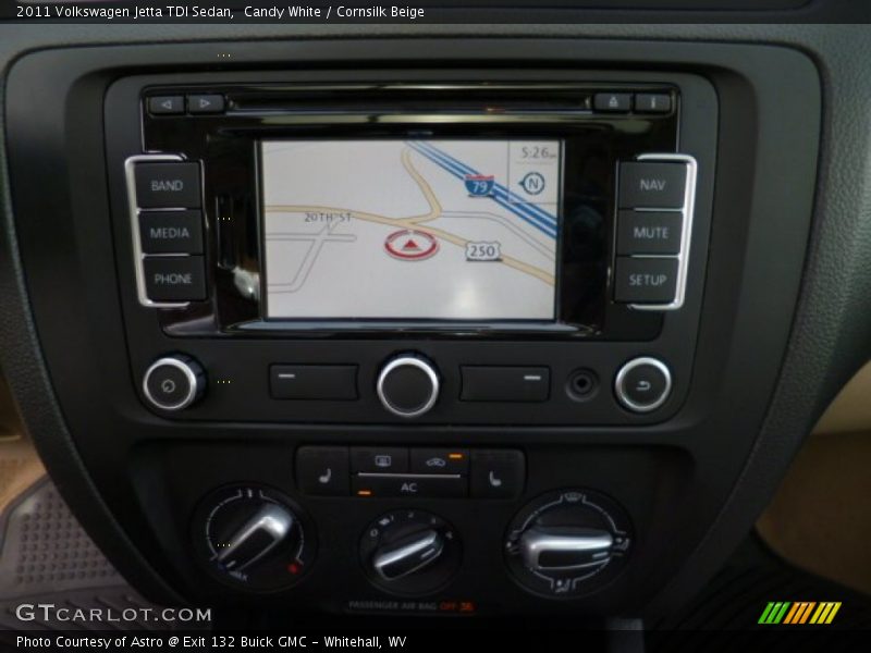 Candy White / Cornsilk Beige 2011 Volkswagen Jetta TDI Sedan