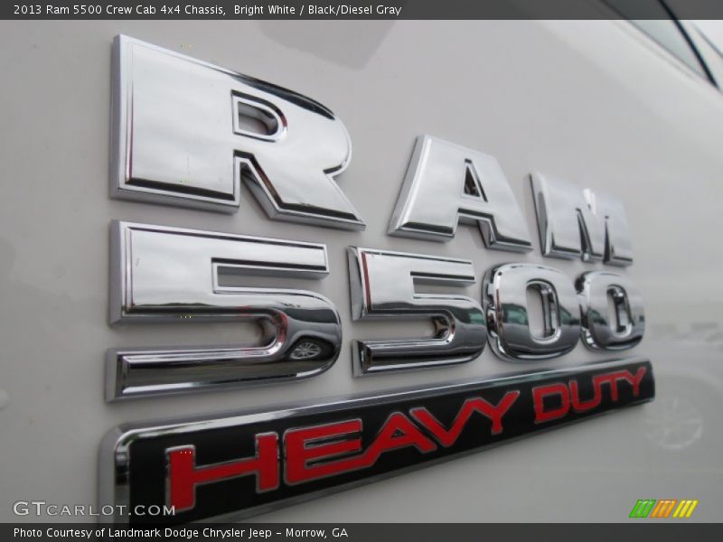Bright White / Black/Diesel Gray 2013 Ram 5500 Crew Cab 4x4 Chassis